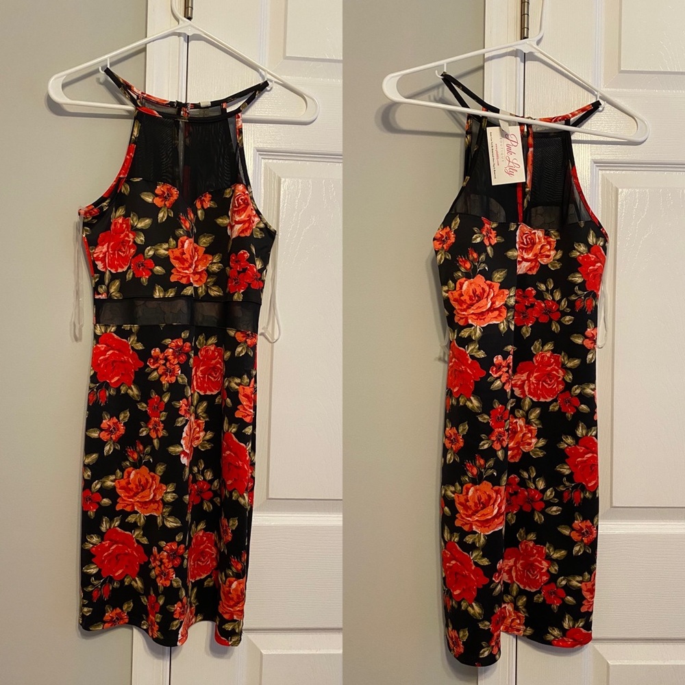 Pink lily boutique size small dress